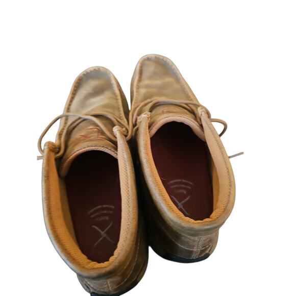 Men\'s Twisted X Driving Moc, Lace-Up, Bomber brown leather sz 9.5